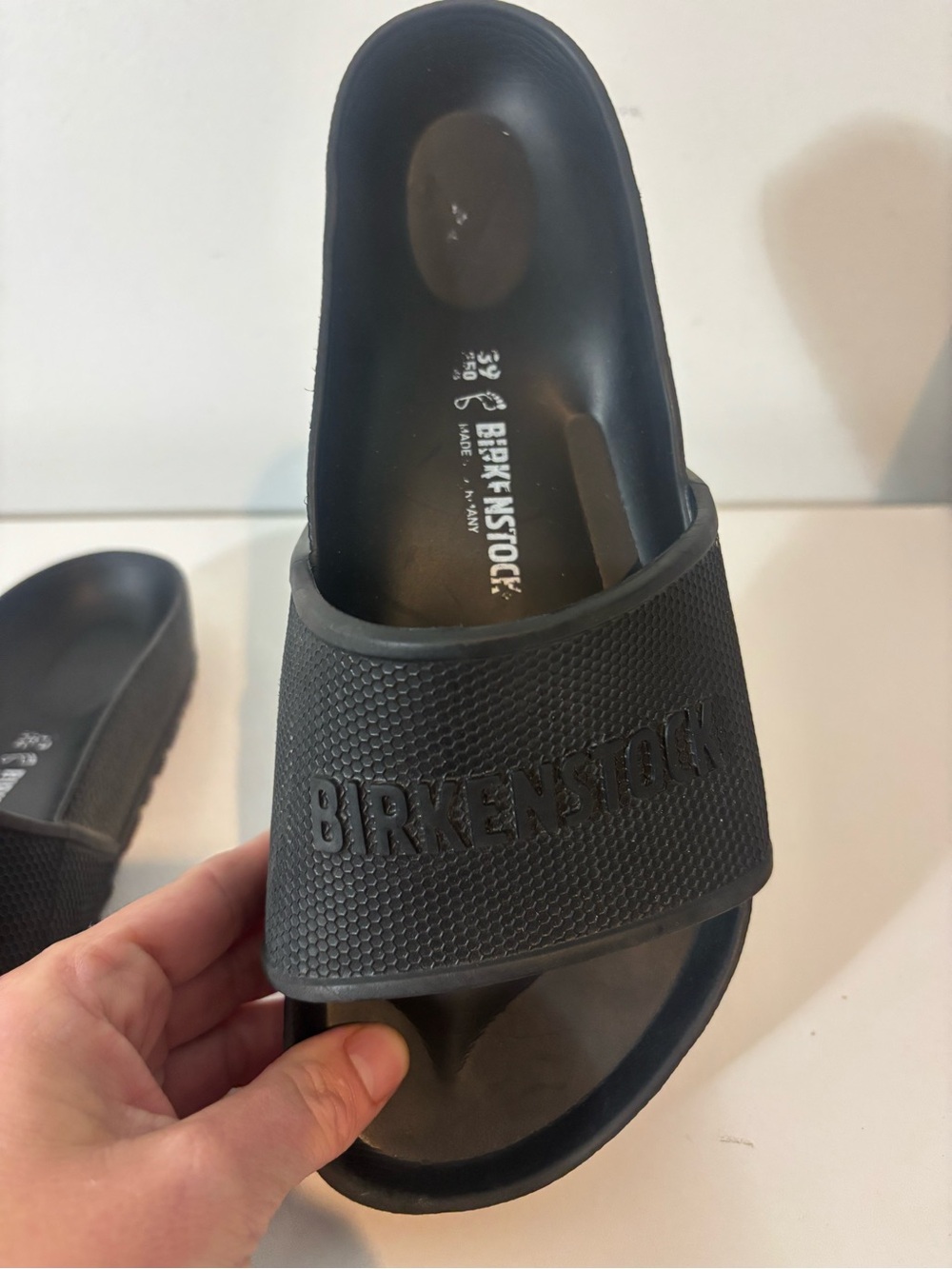 Birkenstock Barbados Essentials Black Unisex Slide Sandals Casual Summer - Picture 3 of 8